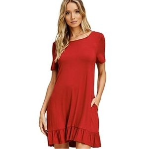 🎉Hp🎉Women's Bottom Ruffle Dress